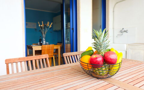 Circe Sea View: Furniture, Wood, Interior Design, Table, Floor, Chair, Room, Dining Room, Wood Stain, Hardwood