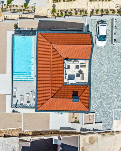 The Tinel: Residential Area, Roof, Swimming Pool, Composite Material, Resort Town, Villa, Resort, Aerial Photography, Tile