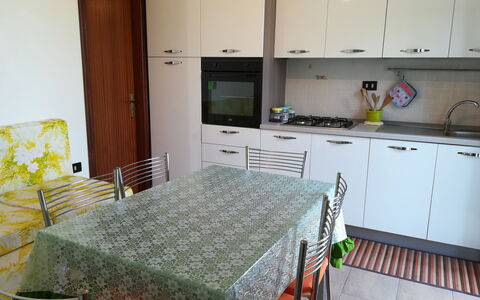Villa Maddalena: Flooring, Furniture, Interior Design, Floor, Wood, Kitchen, Major Appliance, Kitchen Appliance, Room, Countertop