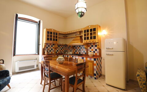 Cariddi Dimora Otranto: Interior Design, Flooring, Kitchen, Wood, Floor, Furniture, Countertop, Ceiling, Room, Cabinetry