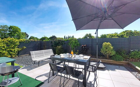 Le Logis: Furniture, Chair, Outdoor Furniture, Table, Outdoor Table, Kitchen & Dining Room Table, Patio, Coffee Table, Garden, Backyard