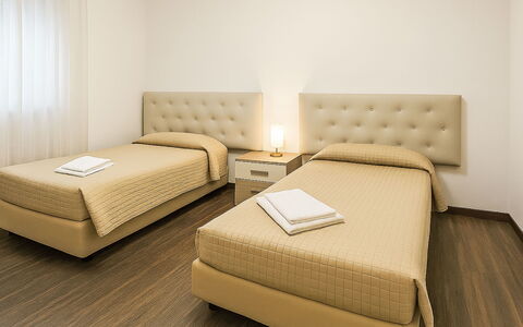 Etrusco Apartment: Bed, Interior Design, Bedroom, Wood, Furniture, Floor, Flooring, Bed Sheet, Bedding, Ceiling