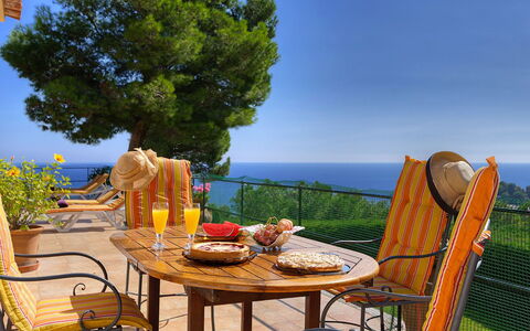 Villa Muneca: Furniture, Chair, Outdoor Furniture, Table, Outdoor Table, Shade, Patio, Eco Hotel, Garden, Wood Stain