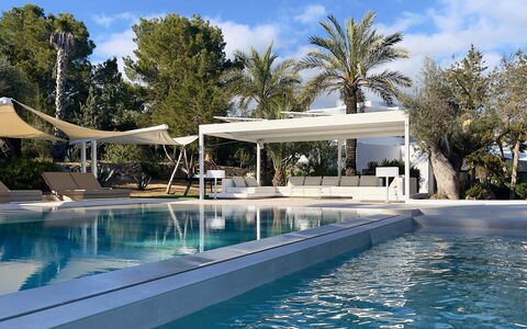 Villa the Marvel: Swimming Pool, Resort, Shade, Outdoor Furniture, Outdoor Structure, Eco Hotel, Pergola, Chair, Canopy, Villa