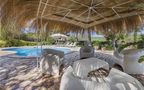 Can Cabana: Outdoor Furniture, Furniture, Swimming Pool, Resort, Shade, Chair, Eco Hotel, Umbrella, Landscaping, Sunlounger