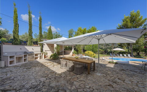 Can Cabana: Furniture, Outdoor Furniture, Chair, Shade, Umbrella, Flagstone, Outdoor Table, Garden, Landscaping, Patio