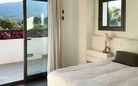 Villa Luisa: Furniture, Interior Design, Bed, Wall, Bedroom, Flooring, Ceiling, Home, Floor, Room
