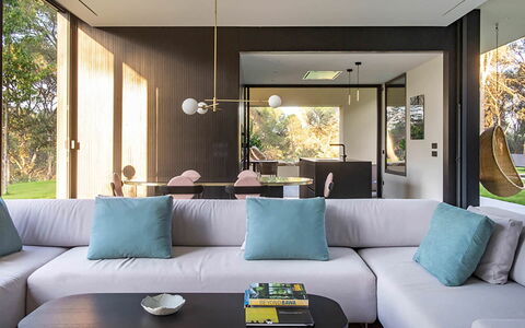 Villa Bamby: Furniture, Interior Design, Flooring, Couch, Wall, Floor, Living Room, Home, Ceiling, Table