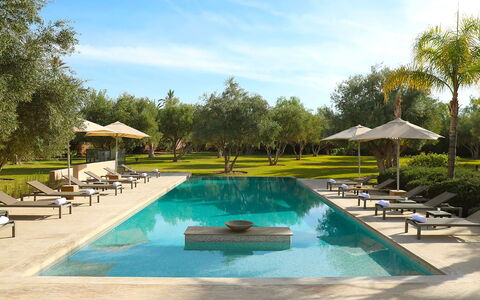 Villa Eleganza: Swimming Pool, Water, Resort, Outdoor Furniture, Reflecting Pool, Reflection, Thermae, Sunlounger, Garden, Shade