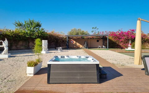 Villa Jamalu: Swimming Pool, Composite Material, Leisure, Shade, Outdoor Furniture, Concrete, Flowerpot, Garden, Resort