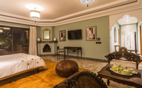 Villa Annarosa: Interior Design, Furniture, Ceiling, Flooring, Floor, Bedroom, Lighting, Bed, Light Fixture, Room