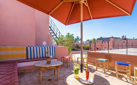 Riad Special: Apartment, Outdoor Furniture, Chair, Outdoor Table, Flowerpot, Houseplant, Balcony