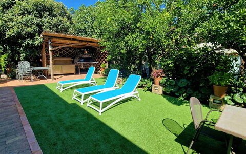 Villa Romantic Garden: Garden, Shrub, Furniture, Outdoor Furniture, Backyard, Shade, Lawn, Eco Hotel, Swimming Pool, Resort