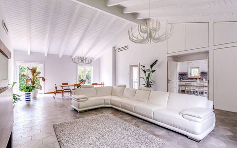 Villa Romantic Garden: Furniture, Interior Design, Couch, Flooring, Living Room, Floor, Home, Ceiling, Room, Lighting
