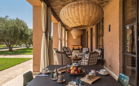Villa Portraits: Furniture, Chair, Shade, Outdoor Furniture, Garden, Backyard, Estate, Landscaping, Yard, Lawn