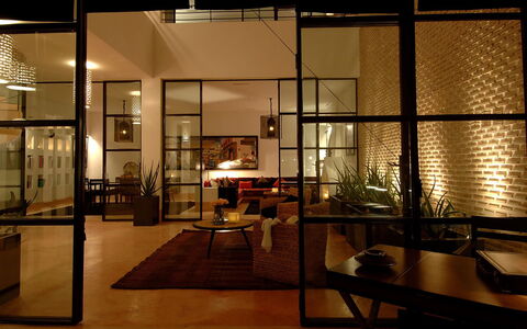 Dar Sami: Furniture, Interior Design, Flooring, Wall, Floor, Ceiling, Light Fixture, Wood, Lighting, Living Room