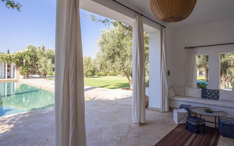 Villa Zagar: Furniture, Floor, Home, Resort, Shade, Swimming Pool, Estate, Chair, Villa, Hardwood
