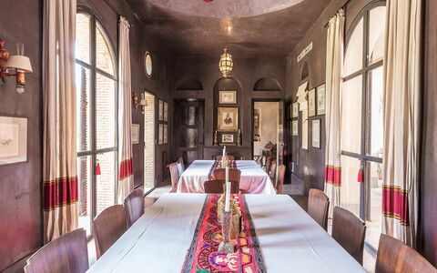 Villa Zagar: Furniture, Interior Design, Flooring, Table, Chair, Ceiling, Floor, Dining Room, Lighting, Kitchen & Dining Room Table