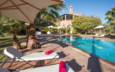 Dar Maril: Tree, Swimming Pool, Resort, Outdoor Furniture, Umbrella, Estate, Hacienda, Eco Hotel, Villa
