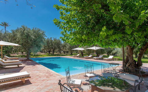 Villa Royale: Swimming Pool, Resort, Outdoor Furniture, Shade, Estate, Garden, Hacienda, Landscaping, Villa, Reflecting Pool