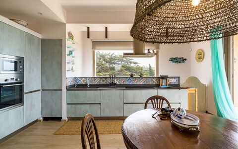 Casa Gentile: Furniture, Interior Design, Flooring, Wood, Floor, Kitchen, Ceiling, Light Fixture, Home, Room