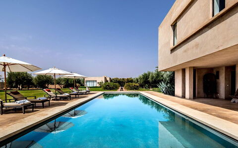 Villa Noria: Swimming Pool, Resort, Reflecting Pool, Estate, Water Feature, Reflection, Villa, Landscaping, Thermae