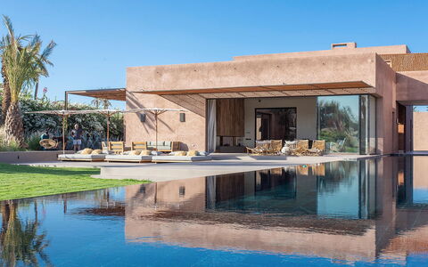 Villa Palmeraie: Swimming Pool, Shade, Estate, Resort, Design, Eco Hotel, Villa, Sunlounger, Hacienda
