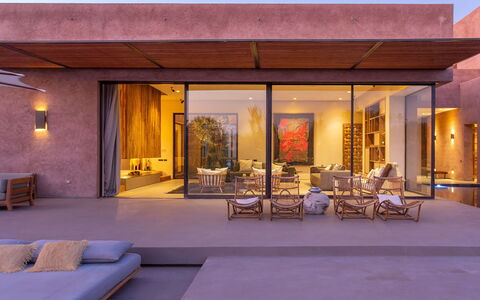 Villa Palmeraie: Architecture, Home, Floor, Composite Material, Swimming Pool, Shade, Estate, Eco Hotel, Concrete, Resort