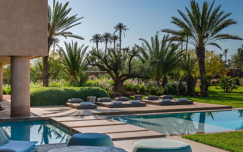 Villa Amrabat: Swimming Pool, Resort, Garden, Landscaping, Outdoor Furniture, Eco Hotel, Shade, Hacienda, Estate