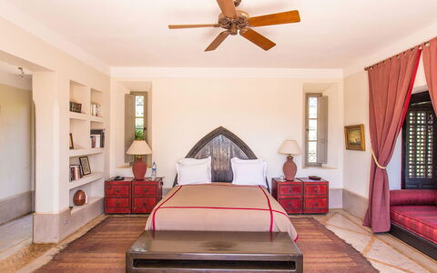 Villa Hasna: Furniture, Interior Design, Flooring, Floor, Wall, Bedroom, Bed, Wood, Ceiling, Room