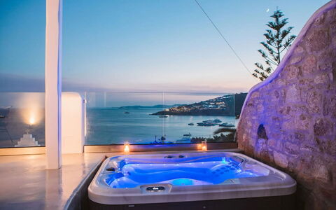 Villa Sonia: Blue, Resort, Hotel, Plumbing Fixture, Bathtub, Swimming Pool, Jacuzzi, Eco Hotel, Penthouse Apartment