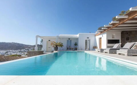 Villa Sonia: Blue, Swimming Pool, Resort, Villa, Sunlounger, Hotel, Penthouse Apartment, Eco Hotel, Resort Town, Outdoor Furniture