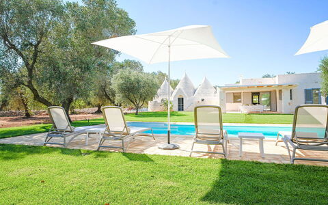 Trulli Heaven: Garden, Lawn, Shade, Landscaping, Estate, Yard, Park, Villa, Swimming Pool, Backyard
