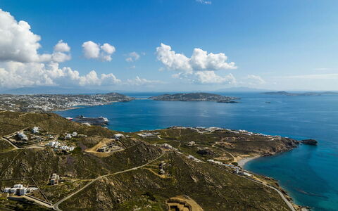 Villa Apollonia: Blue, Water, Body Of Water, Water Resources, Coast, Coastal And Oceanic Landforms, Horizon, Sea, Landscape, Ocean