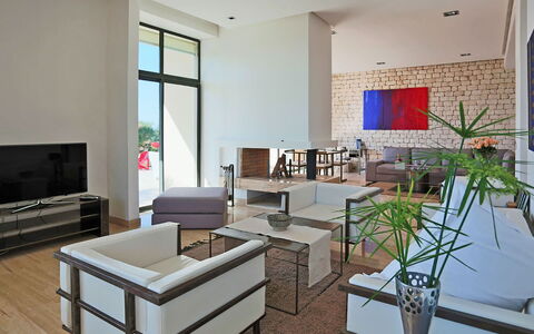 Villa Amador: Furniture, Interior Design, Flooring, Floor, Couch, Living Room, Ceiling, Apartment, Table, Chair