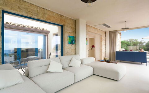 Villa Smeralda: Flooring, Floor, Furniture, Interior Design, Architecture, Apartment, Home, Couch, Living Room