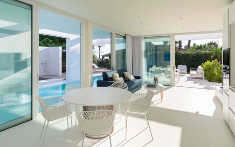 Villa Zora: Interior Design, Furniture, Floor, Flooring, Couch, Apartment, Ceiling, Living Room, Chair