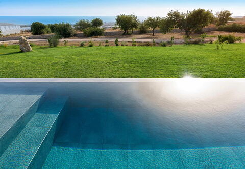Villa Miriam: Blue, Swimming Pool, Composite Material, Resort, Shade, Eco Hotel, Water Feature, Landscaping, Tile, Tropics