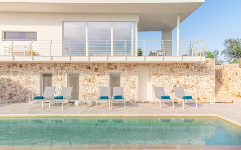 Villa Panita: Swimming Pool, Composite Material, Outdoor Furniture, Estate, Chair, Resort, Villa, Balcony, Shade, Design