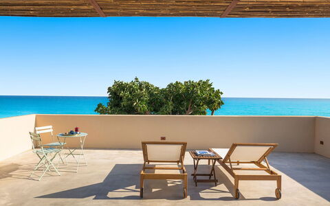 Villa Paprika: Blue, Sea, Horizon, Ocean, Furniture, Coastal And Oceanic Landforms, Outdoor Furniture, Shade, Beach, Coast