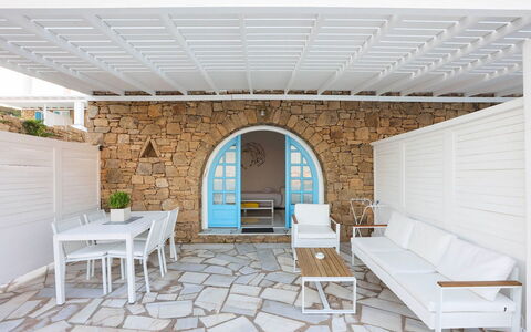 Apartment Rose 1: Outdoor Furniture, Furniture, Swimming Pool, Resort, Chair, Shade, Eco Hotel, Patio, Tile, Outdoor Table