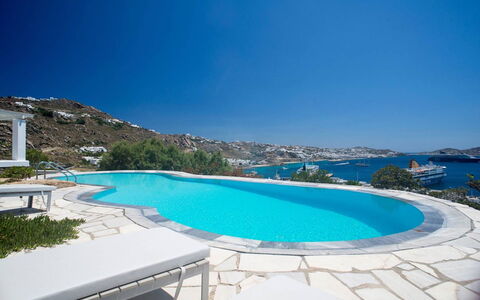 Apartment Rose 2: Blue, Swimming Pool, Coast, Outdoor Furniture, Resort, Coastal And Oceanic Landforms, Sea, Chair, Ocean