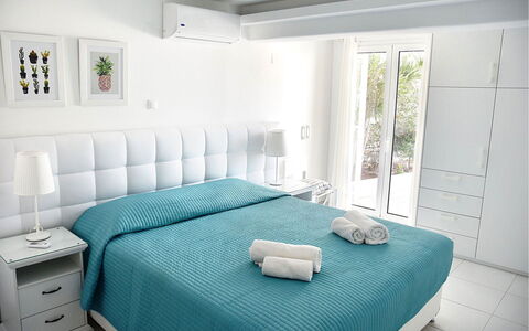 The Pool Rose Villa: Furniture, Interior Design, Bedroom, Bed, Bedding, Bed Sheet, Floor, Flooring, Textile, Room