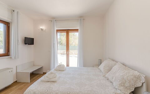 Villa Il Gelsomino: Wood, Interior Design, Flooring, Floor, Home, Ceiling, Room, Bedroom, Bed, Apartment
