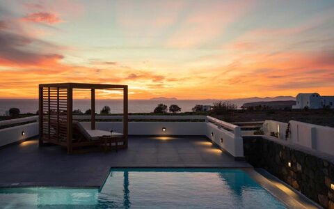 Golden Sunset Villa: Dusk, Swimming Pool, Afterglow, Sunset, Resort, Sunrise, Evening, Outdoor Furniture, Red Sky At Morning, Eco Hotel
