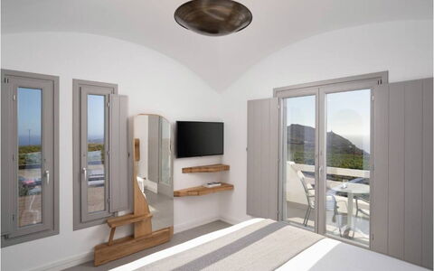 Villa Akrotiri: Interior Design, Furniture, Apartment, Chair, Villa, Balcony, Penthouse Apartment, Hotel