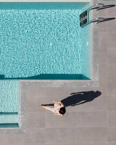 Villa Akrotiri: Swimming Pool, Leisure, Composite Material, Resort, Tile, Vacation, Outdoor Furniture