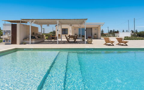 Villa Camporeale: Swimming Pool, Composite Material, Shade, Resort, Concrete, Estate, Outdoor Structure, Design, Outdoor Furniture, Villa