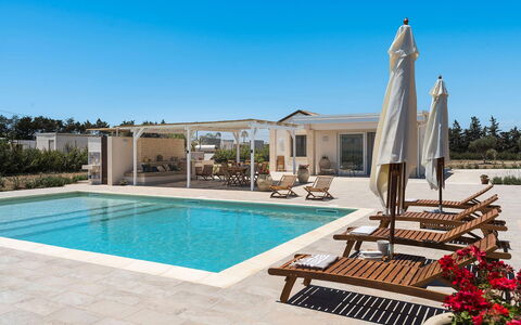 Villa Camporeale: Swimming Pool, Composite Material, Resort, Shade, Umbrella, Estate, Outdoor Furniture, Flagstone, Villa, Outdoor Structure