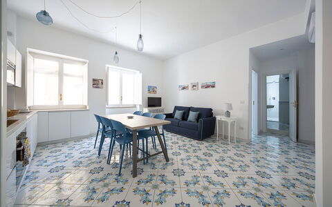 Maison Maiori: Flooring, Floor, Interior Design, Ceiling, Tile, Design, Chair, Wallpaper, Wood Flooring